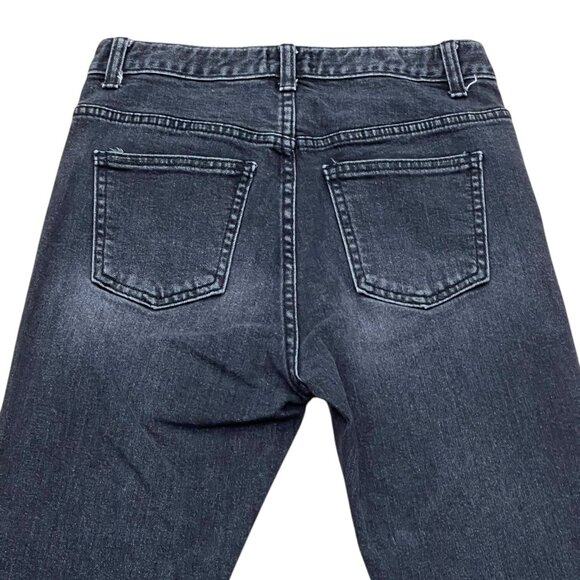 Women’s Second Earth jeans denim black frayed at the hems 2010s - Picture 5 of 8